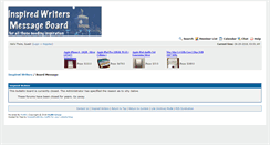 Desktop Screenshot of inspiredwriters.createmybb.com