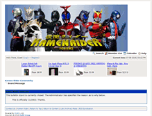 Tablet Screenshot of kamenrider.createmybb.com